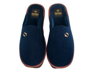 ZAPATILLAS CASA HOMBRE SEVILLAS 809-182 AZUL MARINO