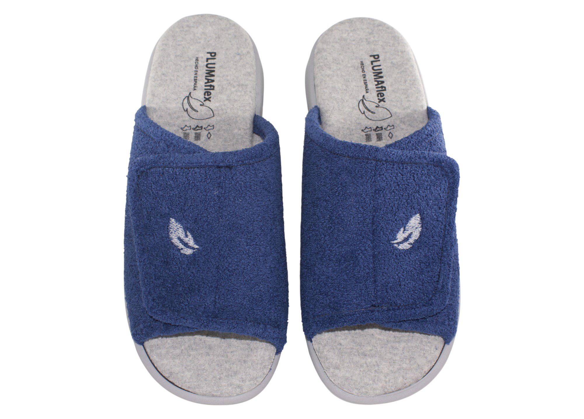 ZAPATILLAS CASA CUÑA VELCRO PLUMAFLEX ROAL 14511