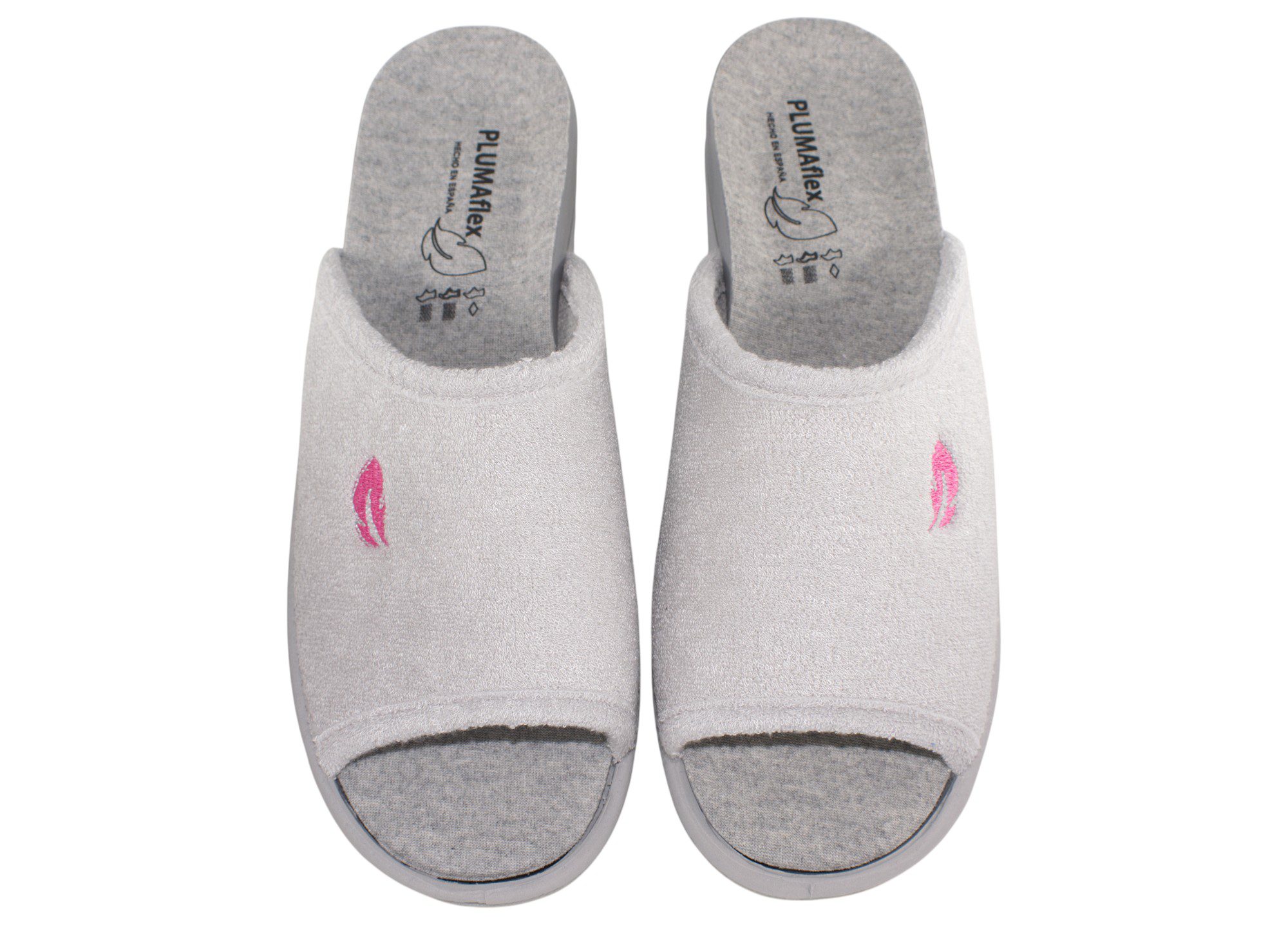ZAPATILLAS CASA PLUMAFLEX ROAL 12414 GRIS