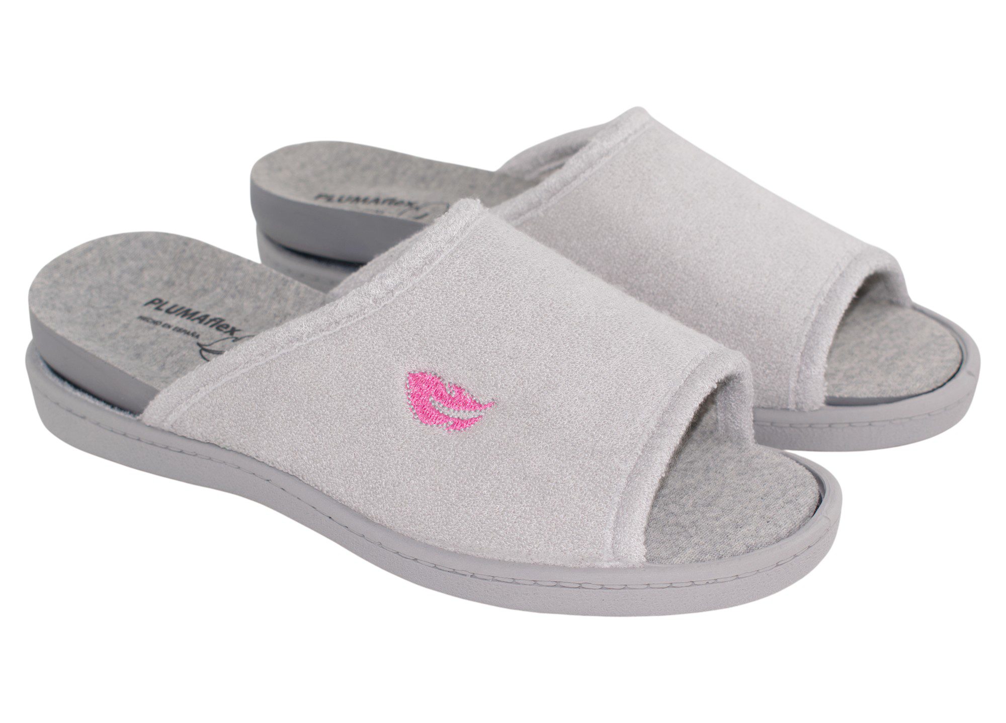 ZAPATILLAS CASA PLUMAFLEX ROAL 12414 GRIS - Imagen 2