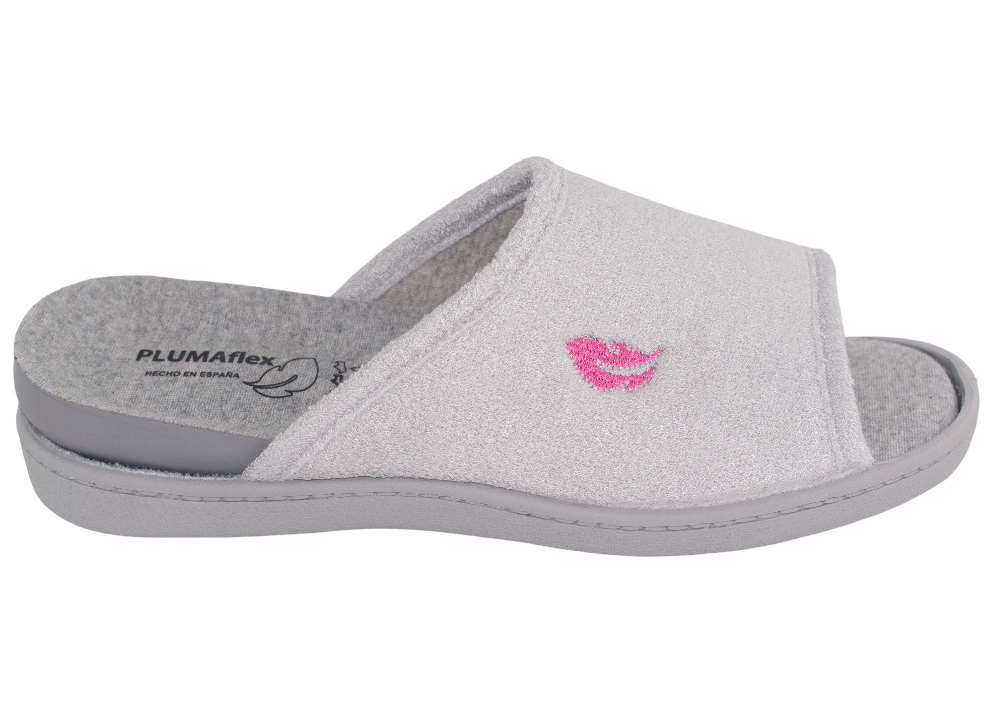 ZAPATILLAS CASA PLUMAFLEX ROAL 12414 GRIS - Imagen 4