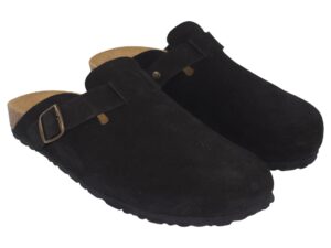 ZUECOS PIEL SERRAJE SEVILLAS HEBILLA A6189 / A6188 NEGRO