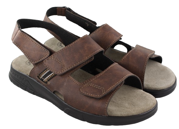 SANDALIAS CONFORT 7902 MARRONE