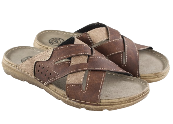SANDALIAS CONFORT 8014 MARRONE