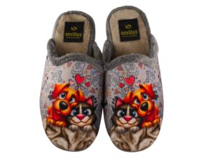 Zapatillas Casa Mujer Sevillas 37-3 Gris