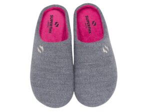 ZAPATILLAS CASA PLUMAFLEX S507 GRIS-FUCSIA