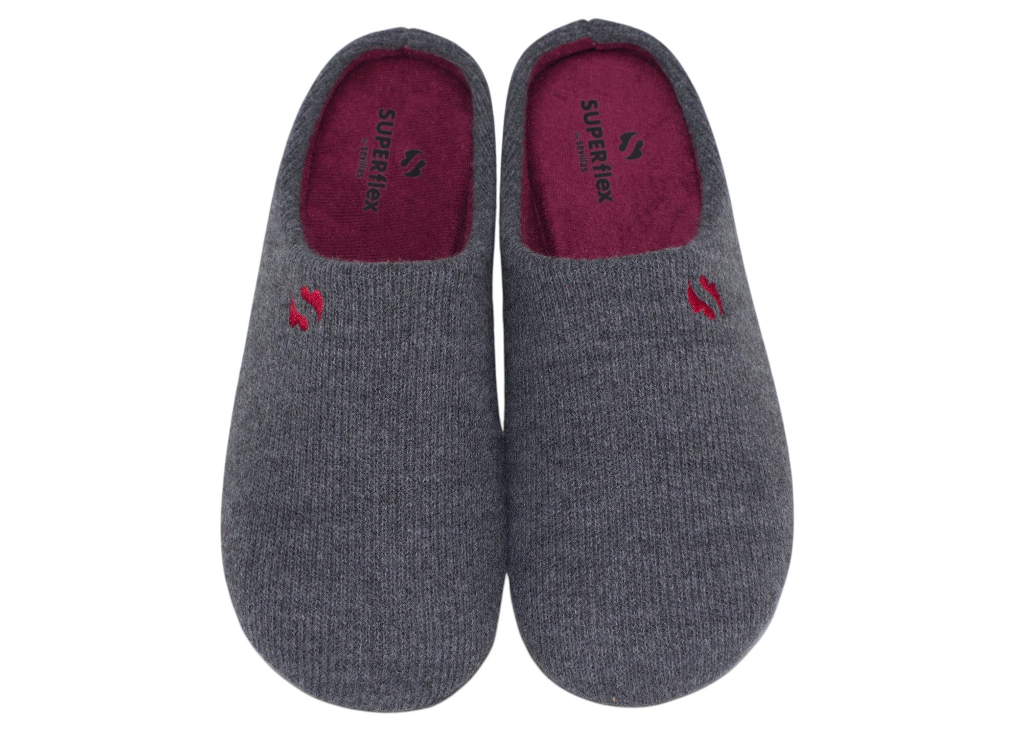 ZAPATILLAS CASA PLUMAFLEX S508 GRIS-ANTRACITA